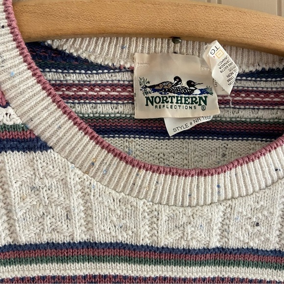 Vintage Northern Reflections Cotton Knit Sweater Women’s Size Medium - Picture 5 of 12